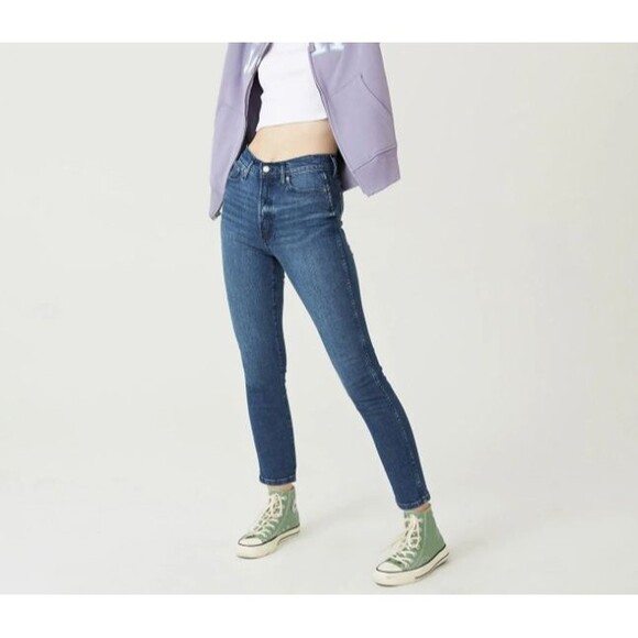 Gap High Rise Vintage Slim Jeans-Size 10/30L-Ankle-Dark Villa Wash-Clean Girl - Picture 1 of 10